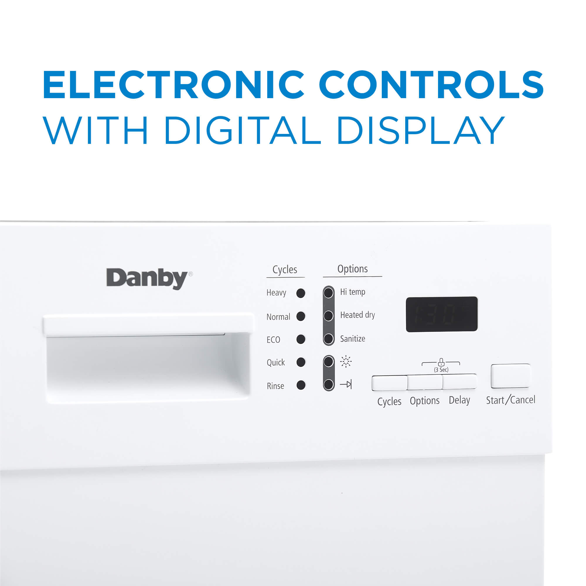 Danby 18 White Built-In Dishwasher