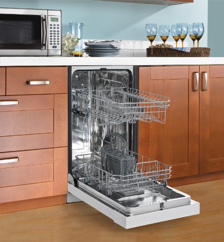 Danby 18 White Built-In Dishwasher