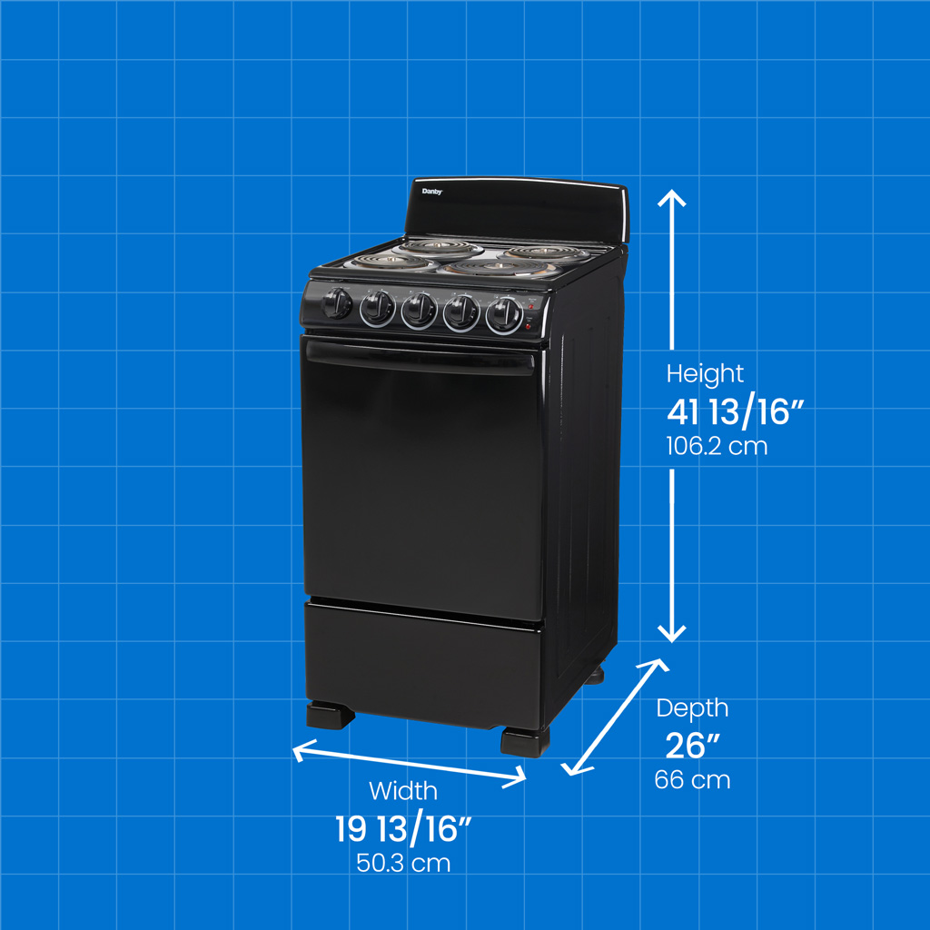 Danby 20" Wide Electric Range in Black - Image 7