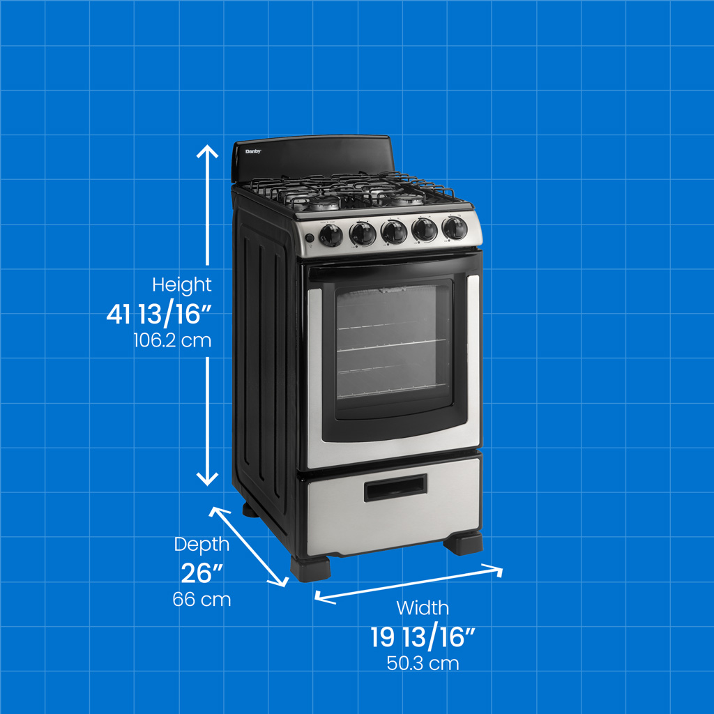Danby 20" Wide Gas Range in Stainless Steel - Image 6