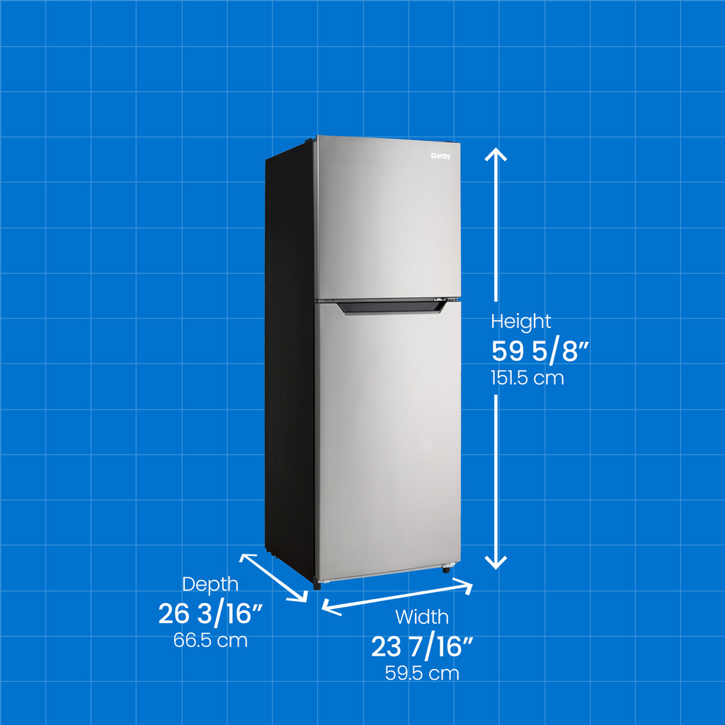 Danby 10.1 cu. ft. Top Mount Apartment Size Fridge in Stainless Steel Look - Image 6