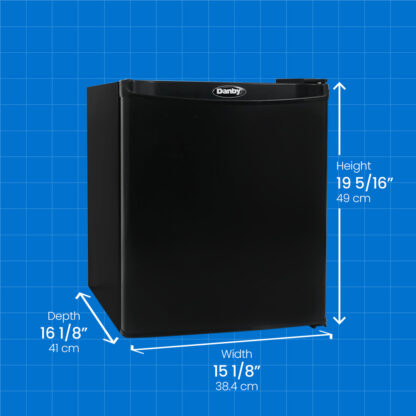 Danby 1.0 cu. ft. Compact Fridge in Black - DAR010A1BDB | MicroFridge