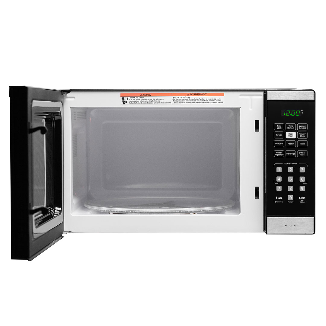 Danby 0.9 cu. ft. Countertop Microwave in Black and Stainless Steel - Image 7