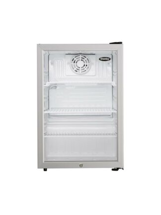 Danby 2.6 cu. ft. Compact Glass Door Fridge in Platinum