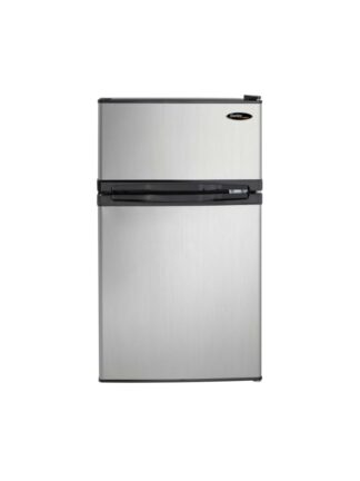 Danby Designer 3.1 cu. ft. 2-door Compact Fridge in Stainless Steel Look
