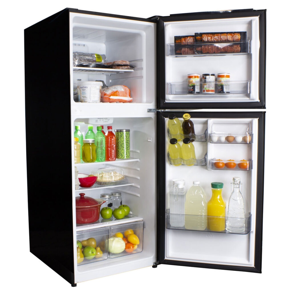 ■080201-026■美品■DENBA■フライヤー■DENBA-10F■ Danby 10.1 cu. ft. Top Mount Apartment Size Fridge in Black
