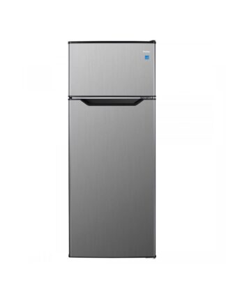 Danby 7.4 cu. ft. Apartment Size Top Mount Fridge in Stainless Steel Look