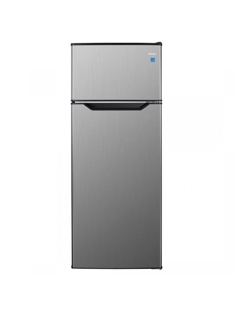 Danby 7.4 cu. ft. Apartment Size Top Mount Fridge in Stainless