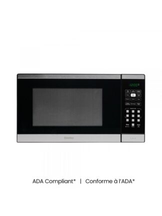 Danby 1.1 cu. ft. Countertop Microwave in Black and Stainless Steel